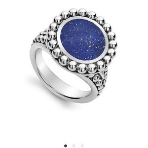 Lagos Lapis Circle Ring! Size 7. Beautiful!